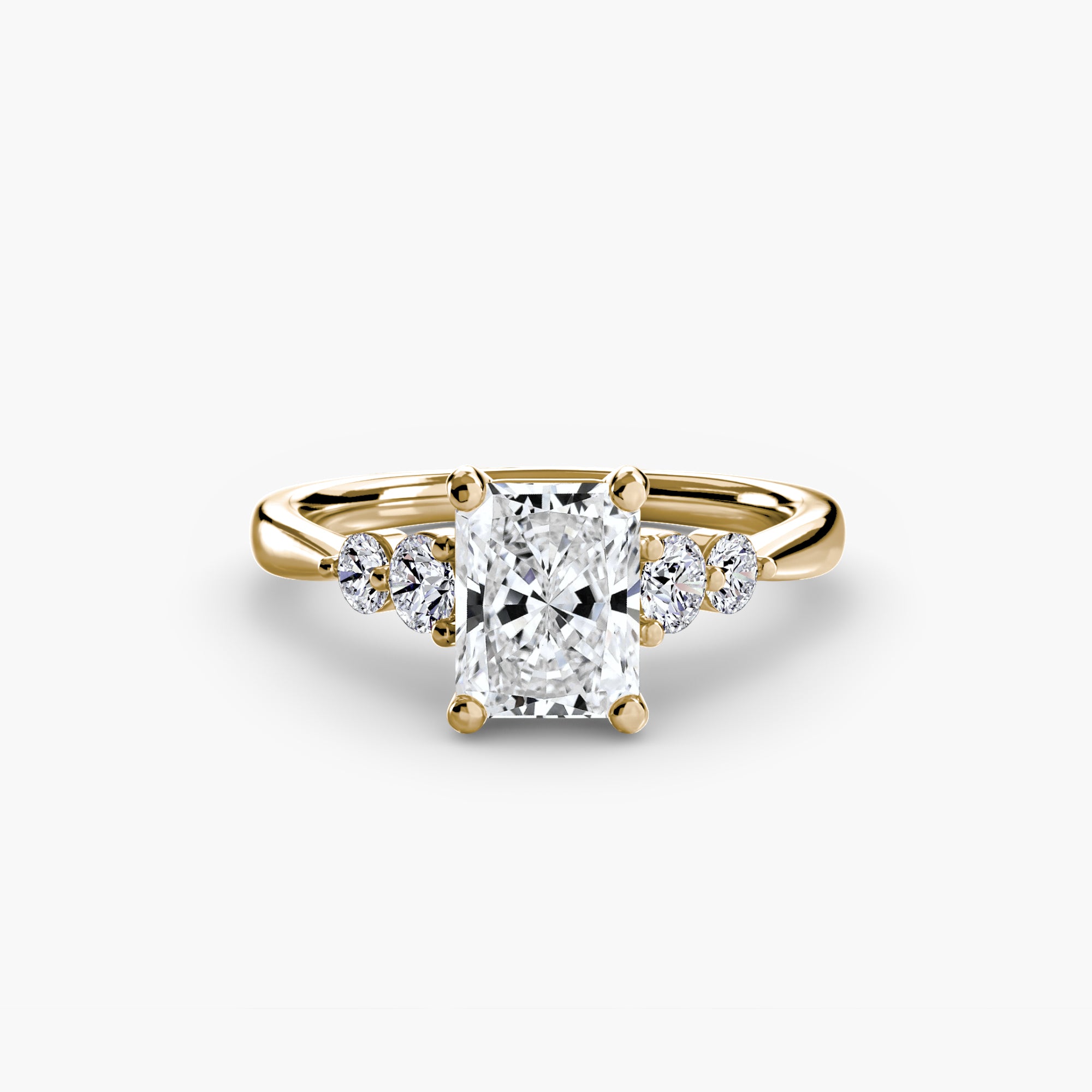 Solitaire with Shoulder Accents 2