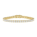 Basket 4 Prong Tennis Bracelet - 10K Yellow Gold - 3.64ct