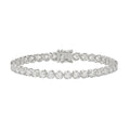 Microfusion Prong Set Tennis Bracelet - 10K White Gold - 7ct
