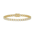 Microfusion Prong Set Tennis Bracelet - 10K Yellow Gold - 7.5ct