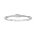Basket 4 Prong Tennis Bracelet - 10K White Gold - 5.83ct
