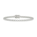 Microfusion Prong Set Tennis Bracelet - 10K White Gold - 3.21ct