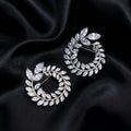 Diamond stud earrings