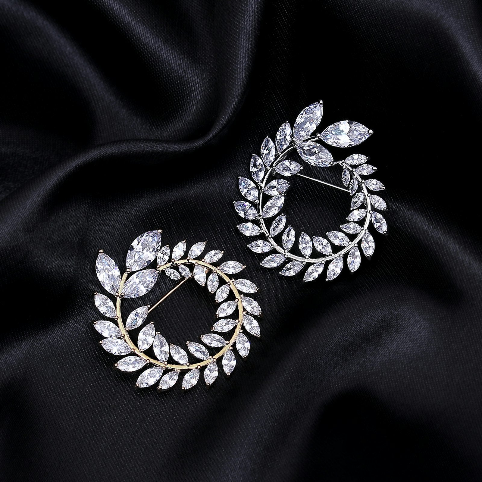 Diamond stud earrings