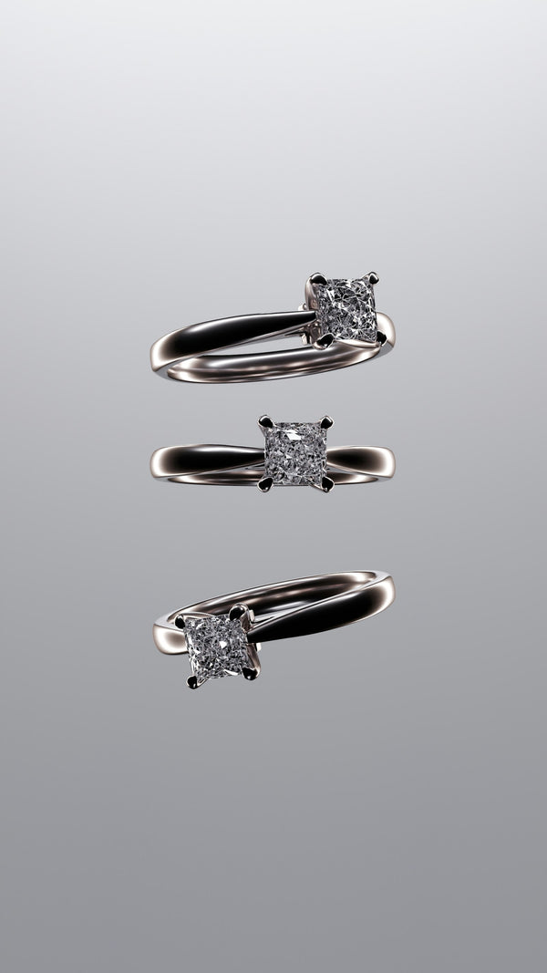 Princess Cut Pave Band
