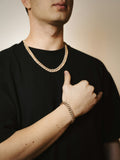 18k gold Cuban link chain